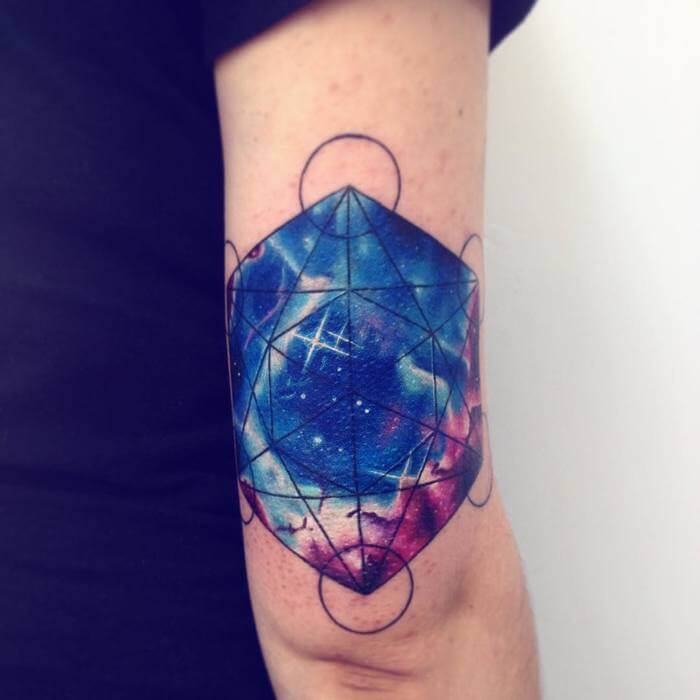 Space Geometric Tattoo Images.