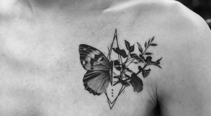 Butterfly geometric tattoos