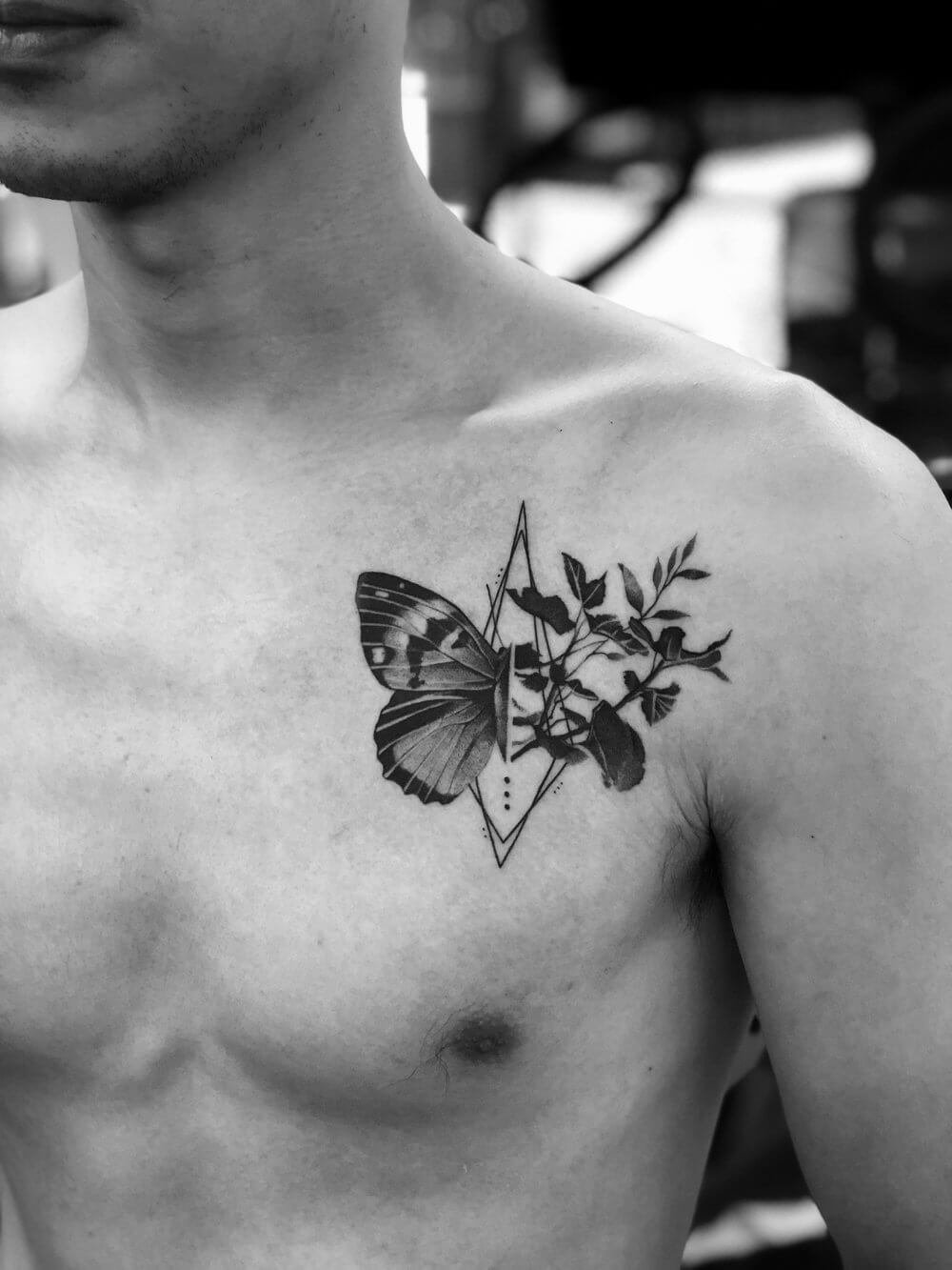 Butterfly geometric tattoos