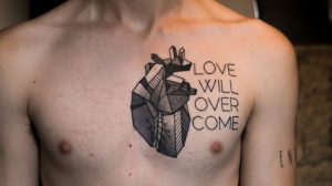 Heart Geometric Tattoo Images