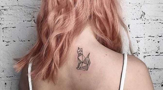 Cat Geometric Tattoos