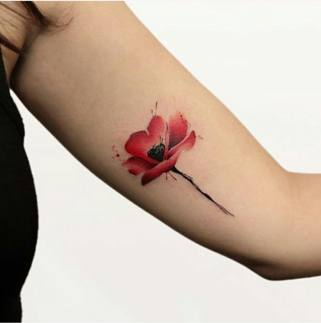Flower Watercolor Tattoo Images.