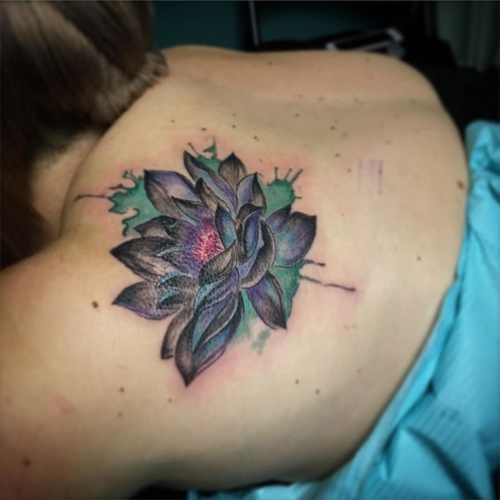 Lotus Watercolor Tattoos