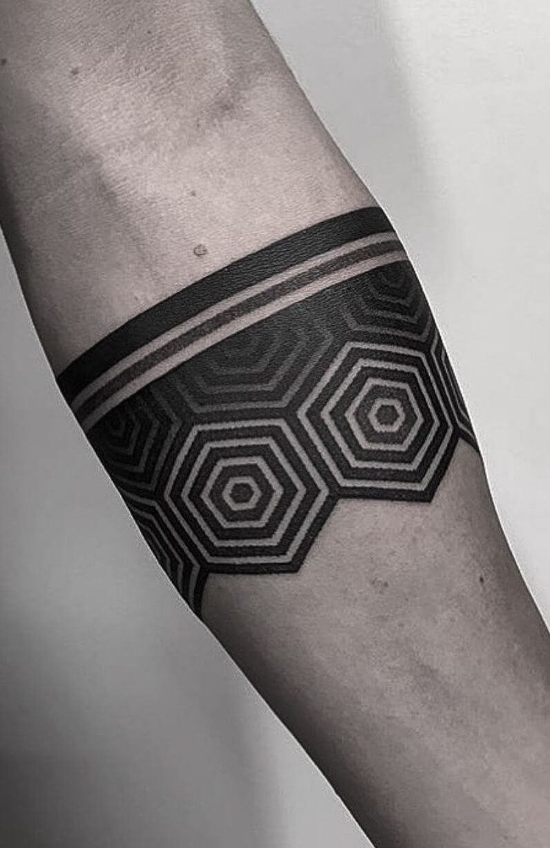 Minimalist geometric tattoos