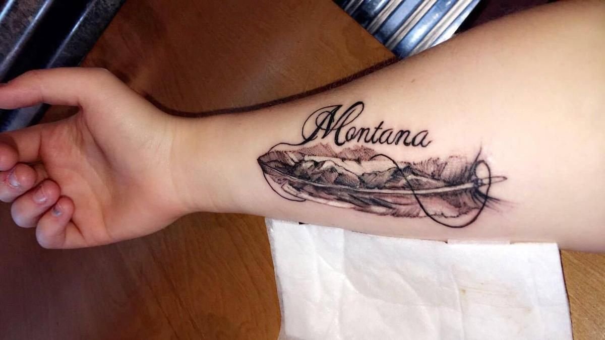 Mountain Watercolor Tattoos