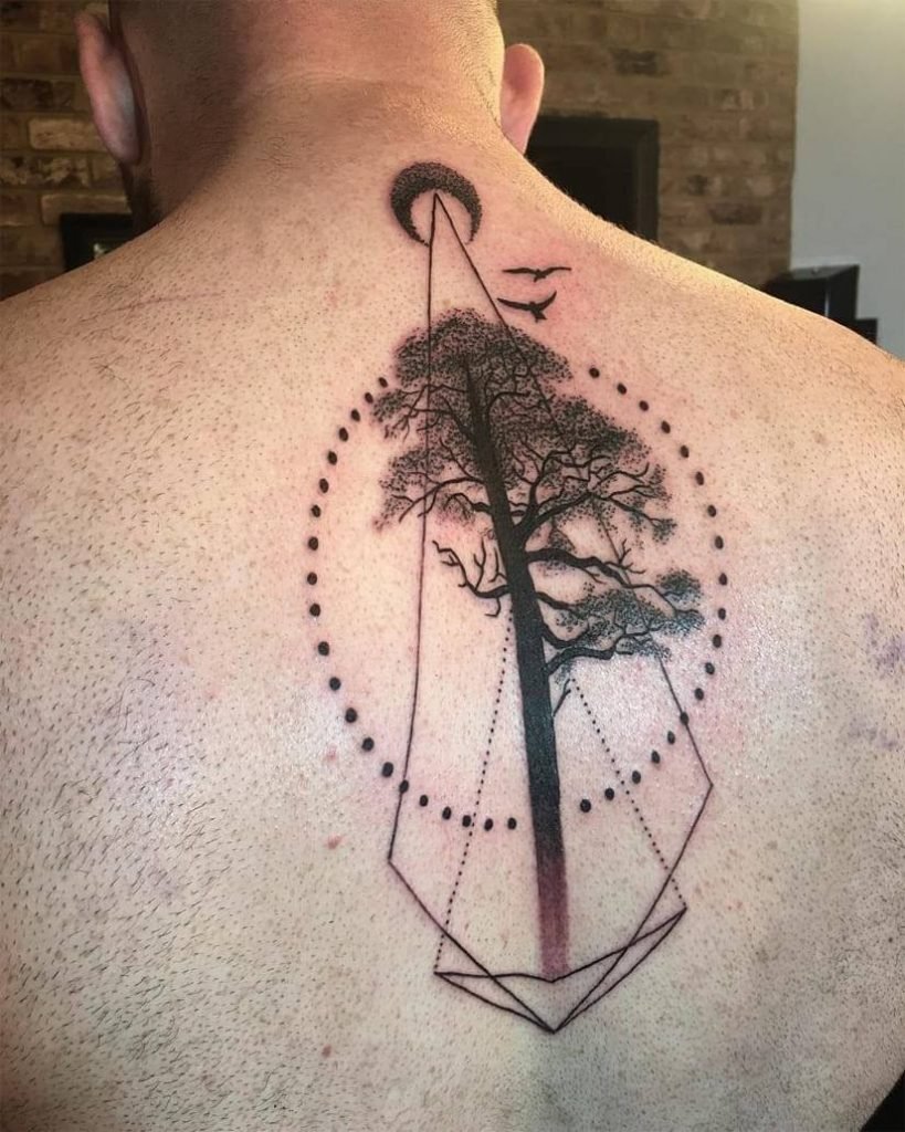 Tree Geometric Tattoo Images - Tree Geometric Tattoo Images