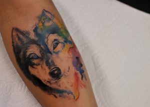Wolf Watercolor Tattoos Images