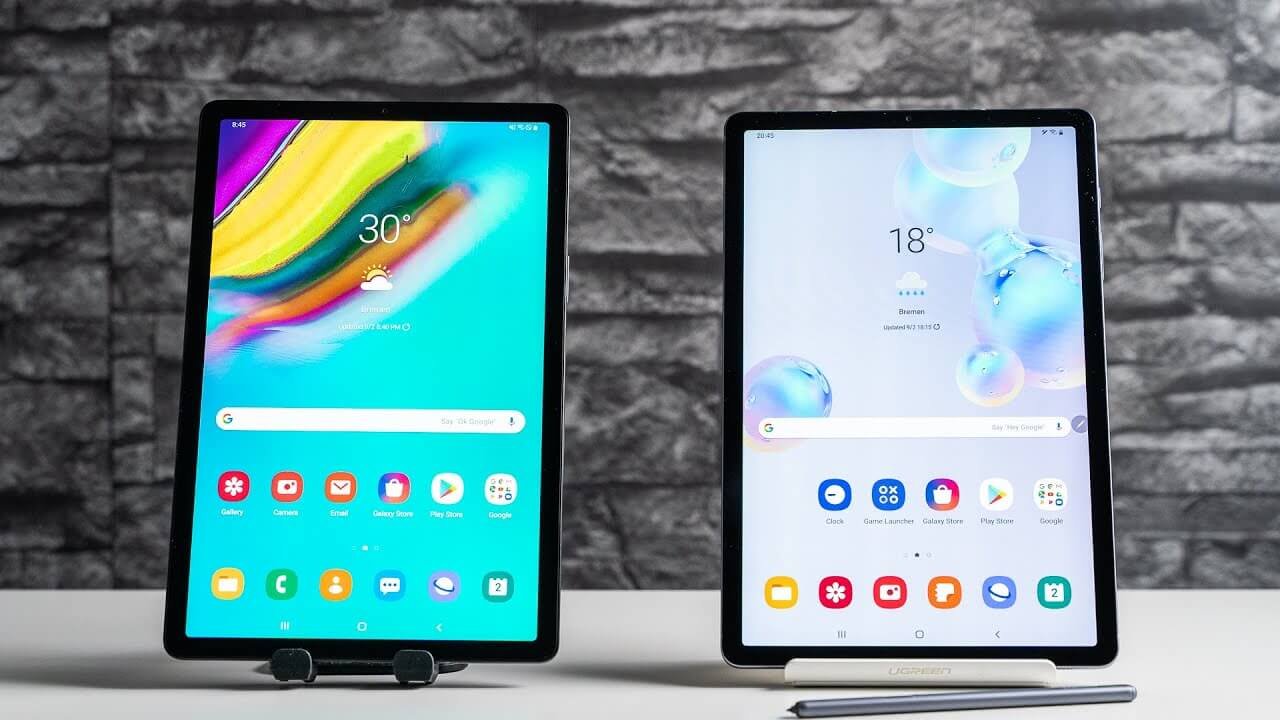 samsung galaxy tab s6 vs s5e