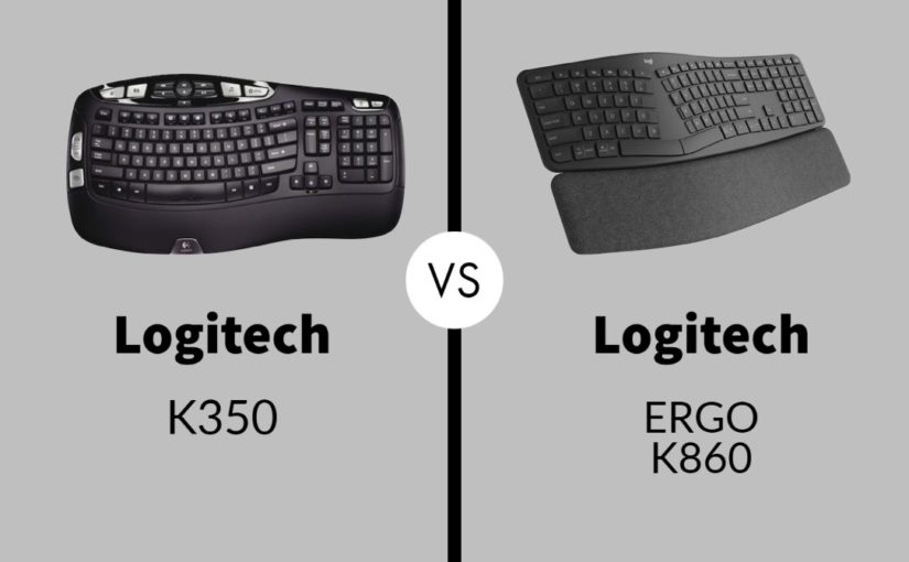 Logitech K350 vs ERGO K860