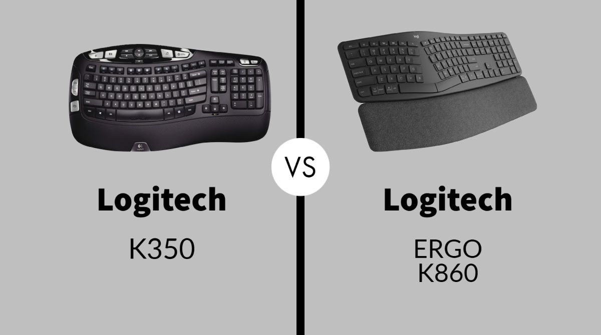 Logitech K350 vs ERGO K860