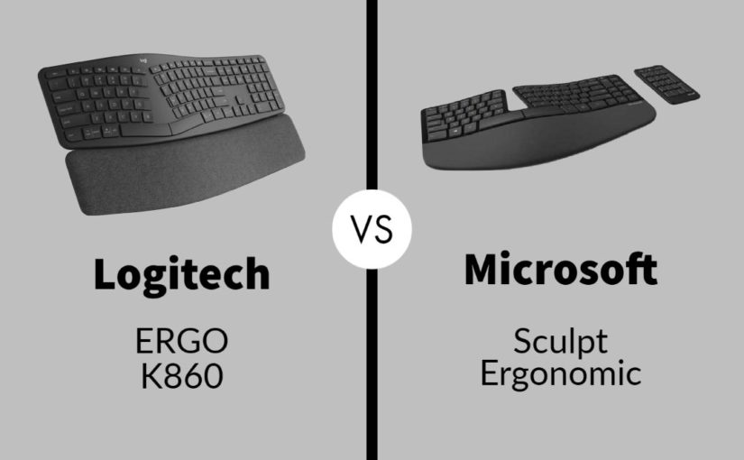 Logitech ERGO K860 vs Microsoft sculpt Ergonomic
