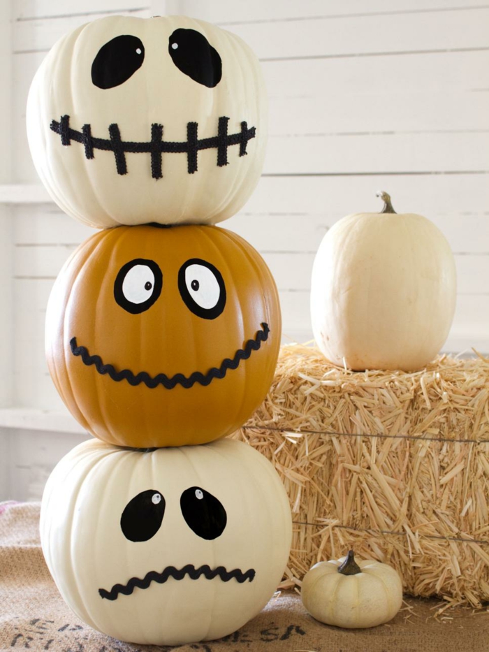 Decorated Pumpkins, Creative Designs for Halloween