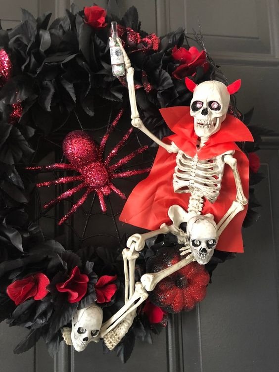 Red and Black Halloween Decorations Ideas