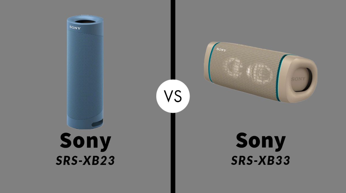 Sony SRS-XB23 vs SRS-XB33