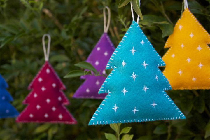 20 Original Christmas Decoration Ideas With Felt to Decorate Your Tree