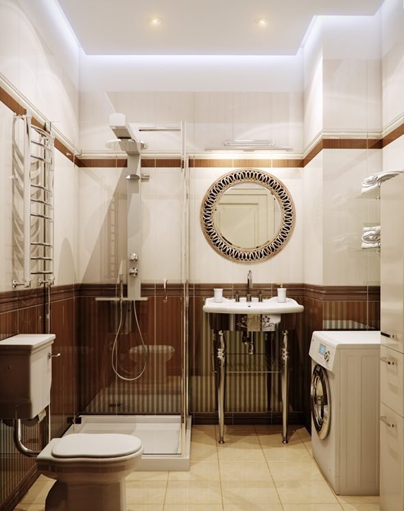 10 Ideas to Include the Washing Machine in the Bathroom