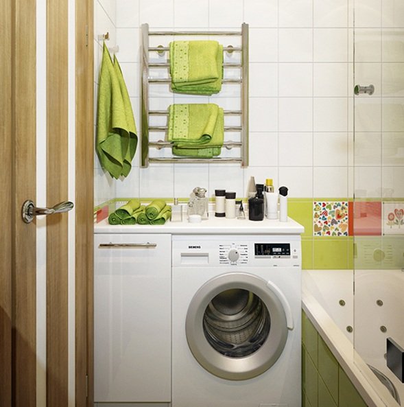 10 Ideas to Include the Washing Machine in the Bathroom 10 Ideas to