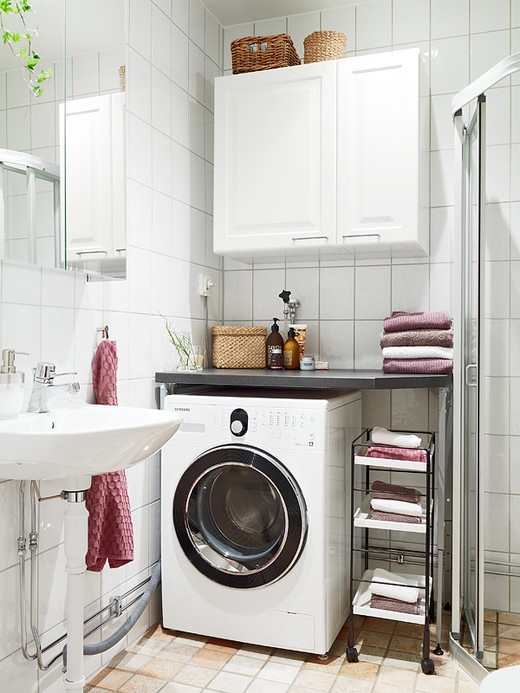 10 Ideas to Include the Washing Machine in the Bathroom