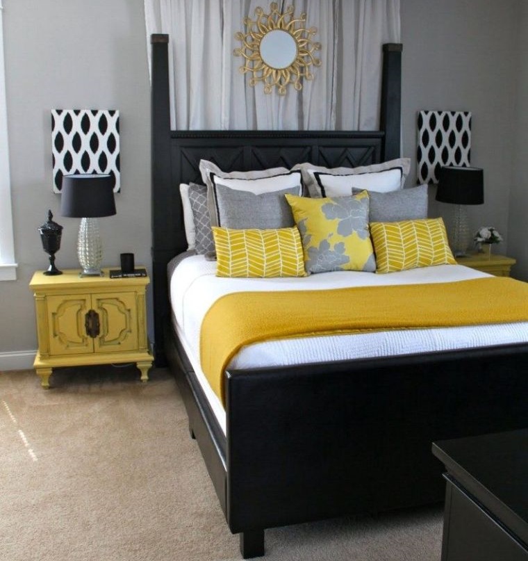 20 Perfect Combination of Yellow and Gray
