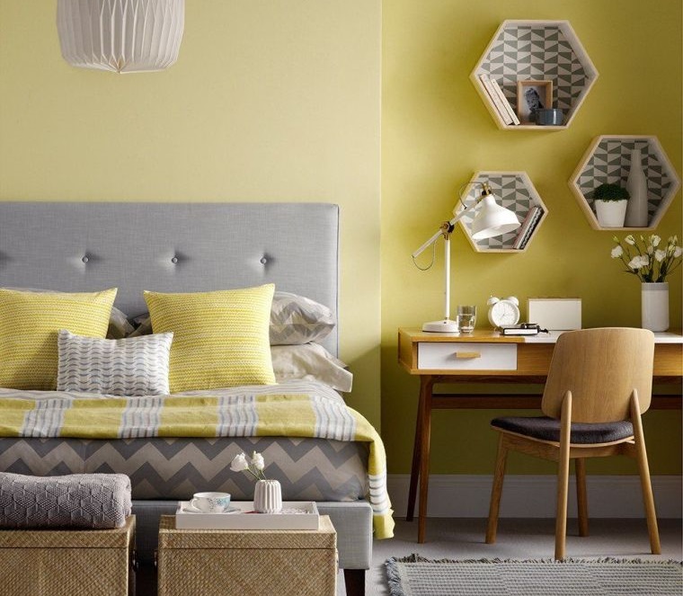 20 Perfect Combination of Yellow and Gray