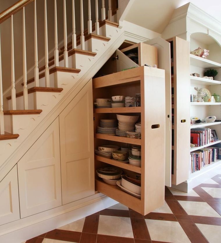 20 Tips and Creative Ideas to Optimize the Space Under the Stairs