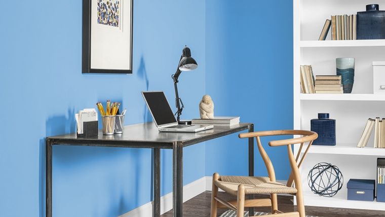 28 Home Office Design Using the Beautiful Blue Color
