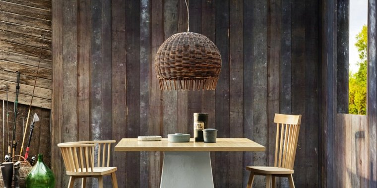 15 Wicker Lamps Original Ideas to Decorate the Interior