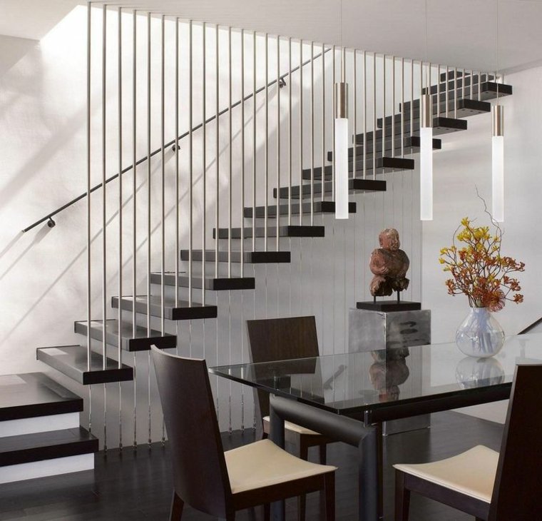 31 Modern Indoor Stairs and Ideas to Choose the Right Railings