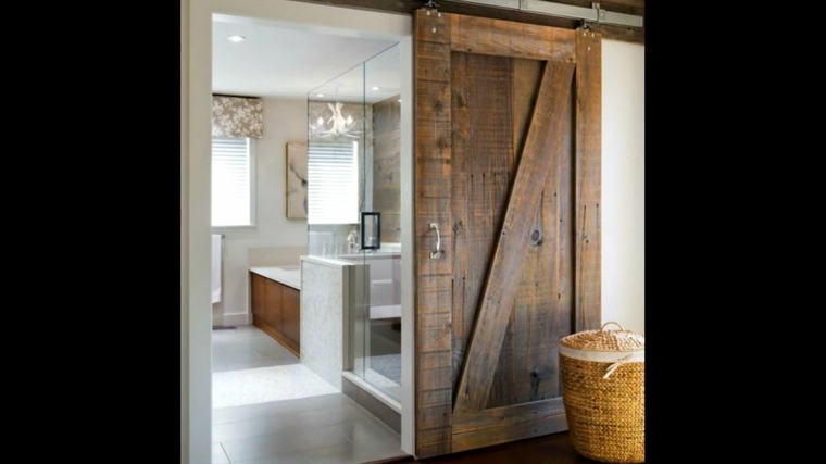 35 Wooden Sliding Door Ideas for Interior