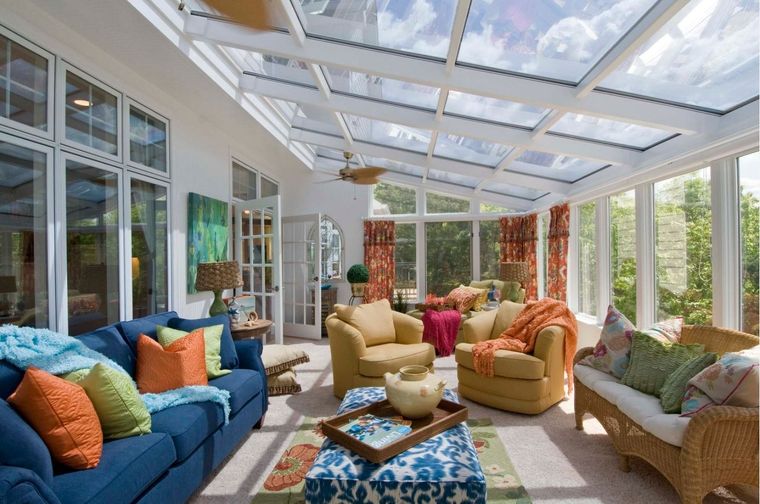 40 Solarium Ideas for Decorating Glazed Terraces With Coastal Inspiration