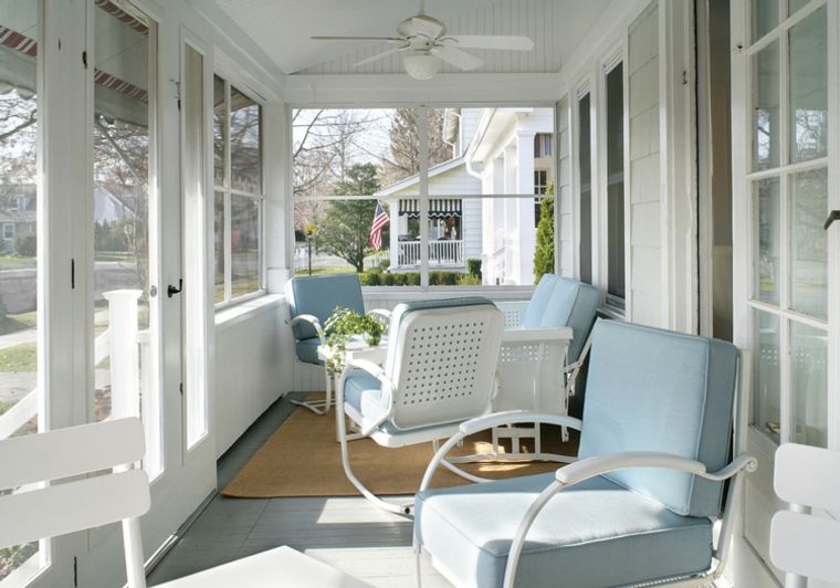 40 Solarium Ideas for Decorating Glazed Terraces With Coastal Inspiration