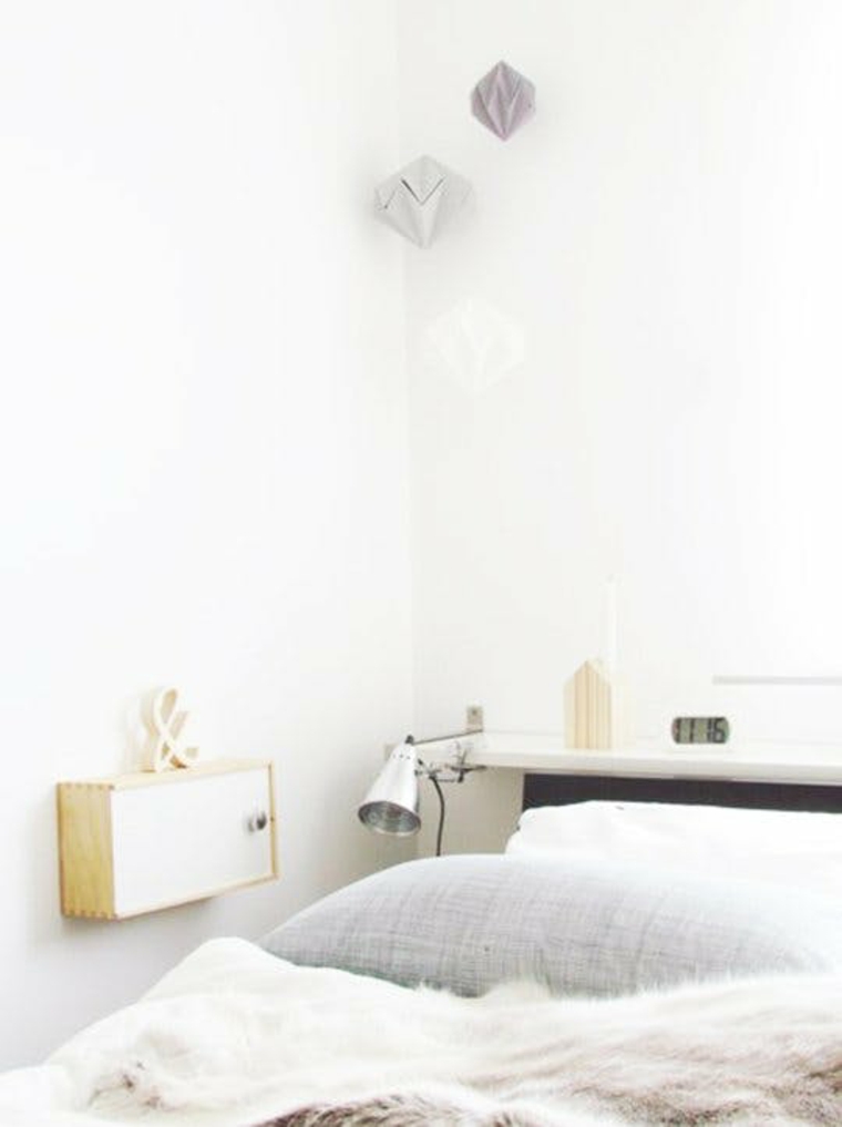 42 Floating Nightstand and Other Original Ideas to Save Space in the Bedroom