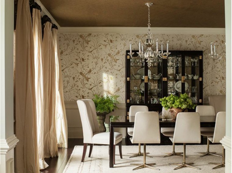 25 Decorative Wall Paper for the Dining Room