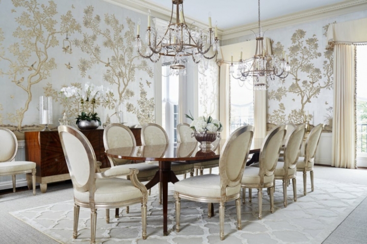 25 Decorative Wall Paper for the Dining Room