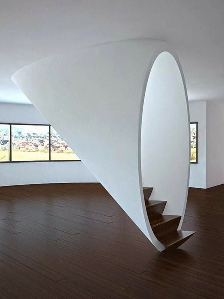 27 Modern Stairs Made of Wood, Iron, and Glass for the Interior