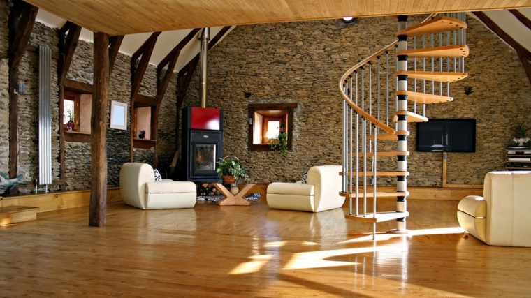 27 Modern Stairs Made of Wood, Iron, and Glass for the Interior