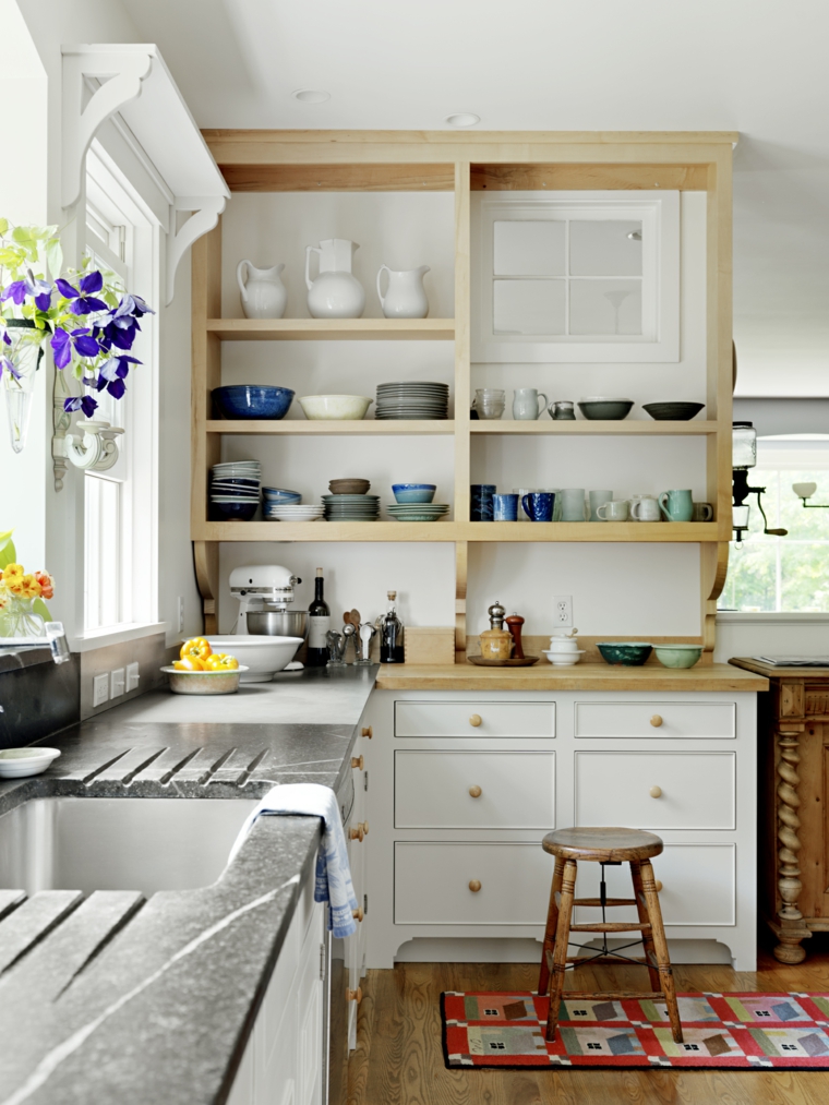 30 Open Shelves Ideas And Their Uses In, Kitchen Open Shelving Units