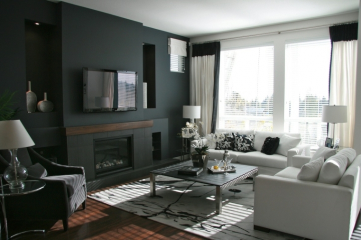 20 Black Painted Wall Ideas and Tips for the Living Room Ideas and Tips